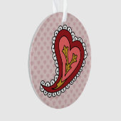 Paisley Hart Acryl Ornament (voorkant)
