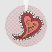 Paisley Hart Acryl Ornament (achterkant)