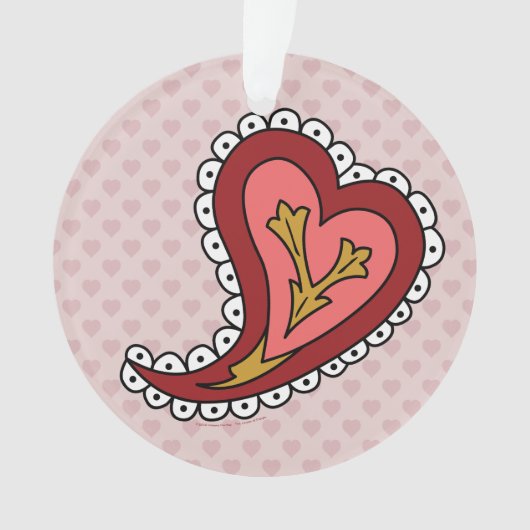 Paisley Hart Acryl Ornament (voorkant)