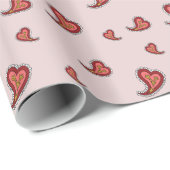Paisley Hart Inpakpapier (Rol Hoek)