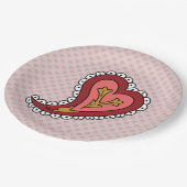 Paisley Hart Papieren Bord (Gekanteld)
