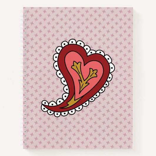 Paisley Hart Spiraal Notebook Notitieboek (Voorkant)