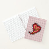 Paisley Hart Spiraal Notebook Notitieboek (Binnen)