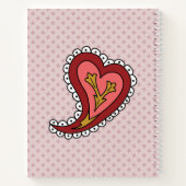 Paisley Hart Spiraal Notebook Notitieboek (Achterkant)