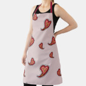 Paisley Heart All-Over Print Schort (Insitu)