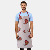Paisley Heart All-Over Print Schort (Gedragen)