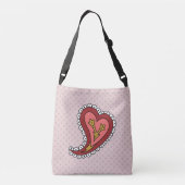 Paisley Heart All-Over-Print Tas (Achterkant)