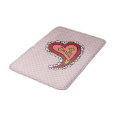 Paisley Heart Bath Mat (Gekanteld)