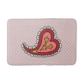 Paisley Heart Bath Mat (Voorkant)