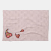 Paisley Heart Hand Towel Theedoek (Horizontaal)
