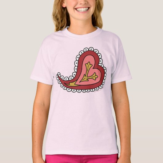 Paisley Heart Kind en Baby Light Shirt (Voorkant)