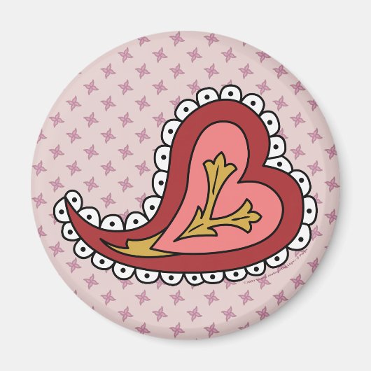Paisley Heart Magnet (Voorkant)