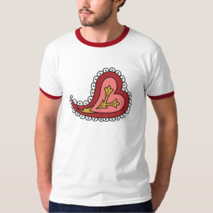 Paisley Heart Mannen Light Shirt