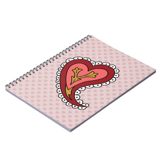 Paisley Heart Notitieboek (Linkerzijde)