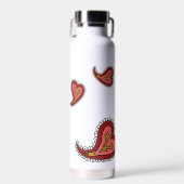 Paisley Heart Waterfles (Voorkant)