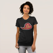 Paisley Heart Women's Dark Shirt (Voorkant volledig)