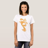 Paisley Henna Saraswati Bija Mantra T-shirt (Voorkant volledig)