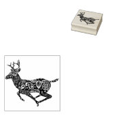 paisley - hertenzegel rubberstempel (Gestempeld)