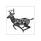 paisley - hertenzegel rubberstempel (Afrduk)