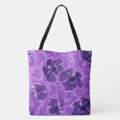 Paisley Hibiscus Psychedelic Beach Bag Tote Bag (Achterkant)
