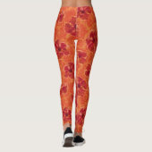 Paisley Hibiscus  Psychedelic Floral Leggings (Achterkant)