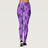 Paisley Hibiscus  Psychedelic Floral Leggings (Achterkant)