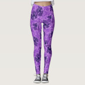 Paisley Hibiscus Psychedelic Floral Leggings (Voorkant)