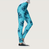Paisley Hibiscus  Psychedelic Floral Leggings (Rechts)
