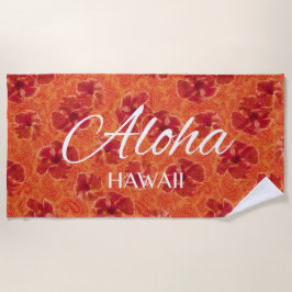 Paisley Hibiscus  Psychedelic Floral Strandlaken