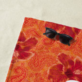 Paisley Hibiscus  Psychedelic Floral Strandlaken (In situ)