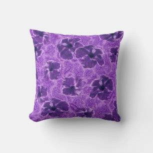 Paisley Hibiscus Vintage Psychedelische Bloemen Kussen