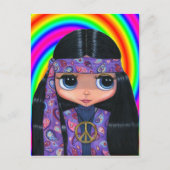 Paisley Hippie Doll Briefkaart (Voorkant)
