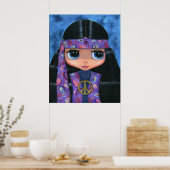 Paisley Hippie Doll Poster (Keuken)