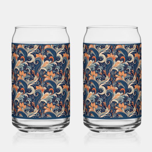 Paisley Honeysuckle Soda Glass Blikvorm Glas (Rechts)
