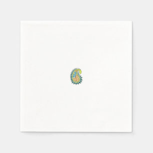 Paisley-huwelijksservetten Elegante Boho Decor Servet
