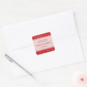 Paisley Impressie in Crimson Bruiloft Sticker (Envelop)