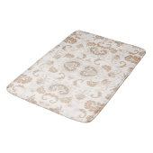 Paisley in Beige Esthetische Modern Tan Brown Badmat (Gekanteld)