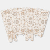 Paisley in Beige Esthetische Modern Tan Brown Bedankdoosjes (Ongevouwen)