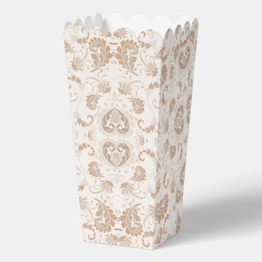 Paisley in Beige Esthetische Modern Tan Brown Bedankdoosjes (Voorkant)