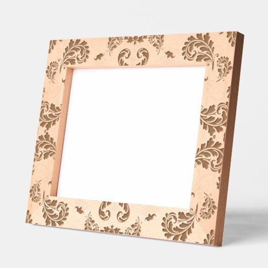 Paisley in Beige Esthetische Modern Tan Brown Gegraveerde Lijstjes (Links)