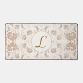 Paisley in Beige Esthetische Modern Tan Brown Init Bureaumat (Voorkant)