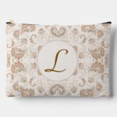 Paisley in Beige Esthetische Modern Tan Brown Init Etui (Voorkant)