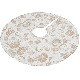 Paisley in Beige Esthetische Modern Tan Brown Kerstboom Rok