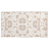 Paisley in Beige Esthetische Modern Tan Brown Kussensloop (Voorkant-Links)