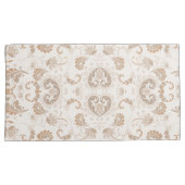 Paisley in Beige Esthetische Modern Tan Brown Kussensloop (Voorkant-Rechts)