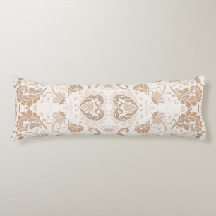 Paisley in Beige Esthetische Modern Tan Brown Lichaamskussen