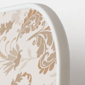 Paisley in Beige Esthetische Modern Tan Brown Pickleball Paddle (Links Detail)