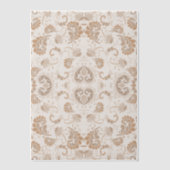Paisley in Beige Esthetische Modern Tan Brown Vellum Uitnodigingen (Voorkant)