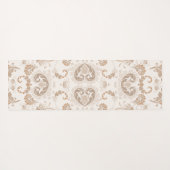 Paisley in Beige Esthetische Modern Tan Brown Yogamat (Achterkant (horizontaal))