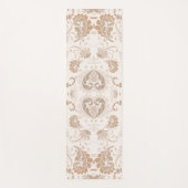 Paisley in Beige Esthetische Modern Tan Brown Yogamat (Voorkant)